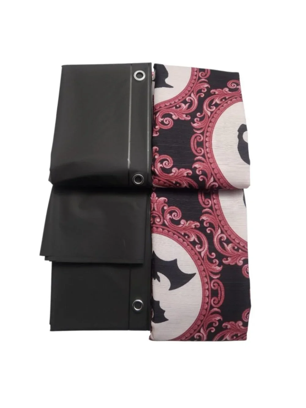 Betsey Johnson Halloween Shower Curtain Set Pink Black Crows Bats Skulls Bats